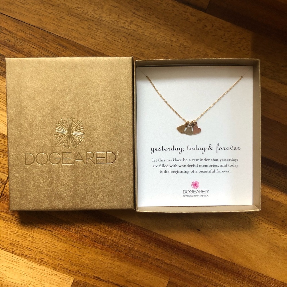 Dogeared Three Heart Necklace